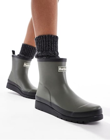 Portree short wellington boots in khaki