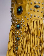 Greyson embellished tassel western boots in yellow