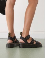 Gryphon quad sandals in black