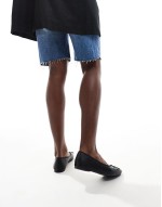 Cotton On smooth black classic ballet pumps