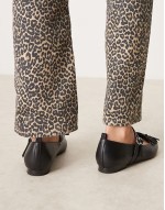 Idol mary jane ballet flats in black