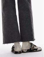 Annie leather buckle clog in cow pony