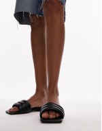 60% New Pampas Padded Flat Sandal in Black